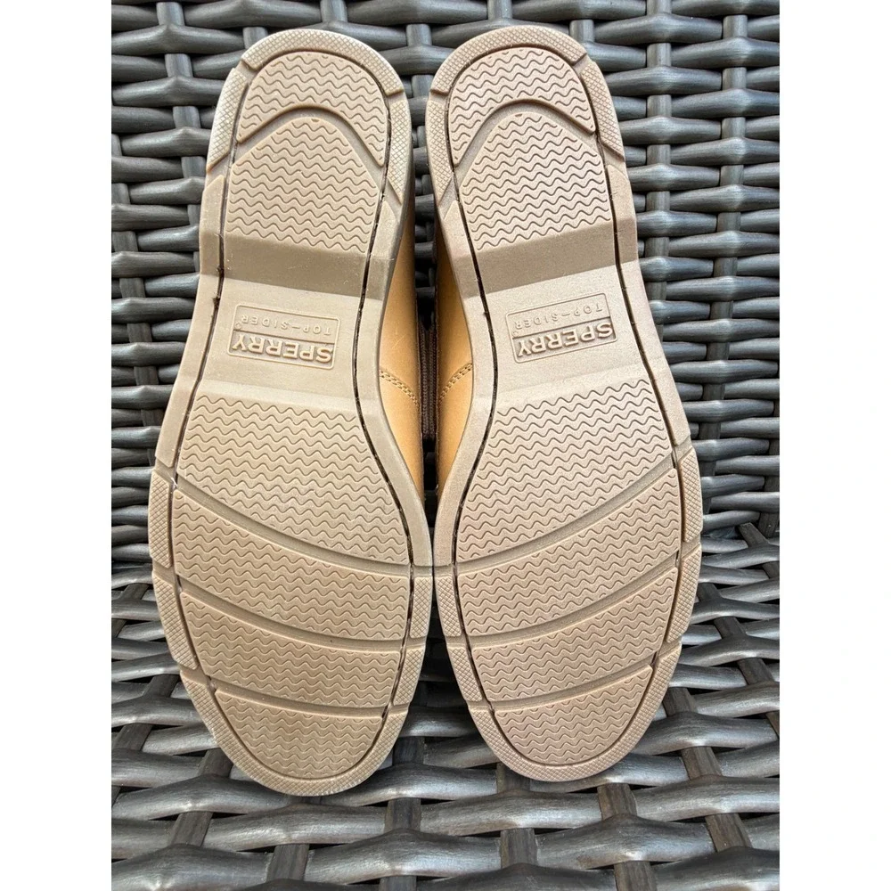 Sperry Top-Sider New Casco MM 236 Tan Leather Boat Shoes Mens size 10 Loafers